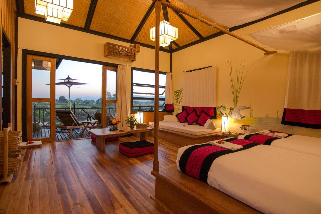 Inle Heritage Stilt Houses Ywama Eksteriør billede